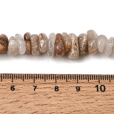 Natural Thousand Layer Phantom Quartz Layered Lodolite Quartz Thousand Layer Garden Quartz Beads Strands GG-CBAC13F-C04-01-1