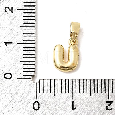 Brass Letter Charms LS-KK-G554-22G-U-1