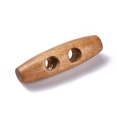 Natural Wood Buttons WOOD-WH0100-01F-1