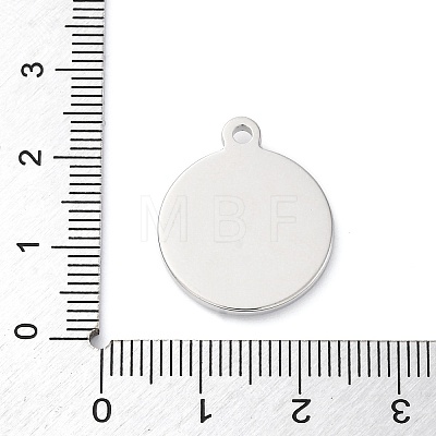 304 Stainless Steel Pendants STAS-S163-07B-P-1