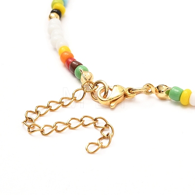Love Beaded Necklace for Teen Girl Women X1-NJEW-TA00008-1