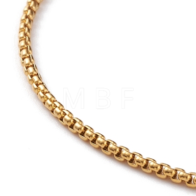 Vacuum Plating 304 Stainless Steel Box Chain Necklaces NJEW-JN03232-1