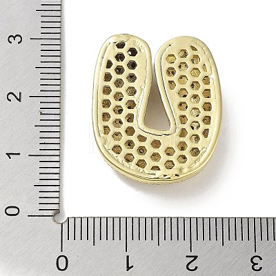 Rack Plating Brass Micro Pave Clear Cubic Zirconia Pendants KK-R163-05U-G-1