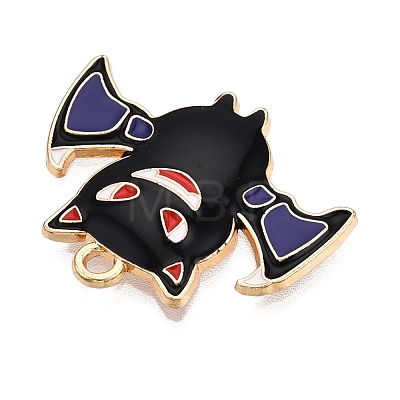 Halloween Theme Rack Plating Alloy Enamel Pendants ENAM-N056-393C-KCG-1