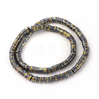 Electroplated Non-magnetic Synthetic Hematite Beads Strands G-P408-Q-8x2-1