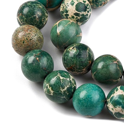 Dyed Natural Regalite/Imperial Jasper/Sea Sediment Jasper Beads Strands G-B124-C03-04-1