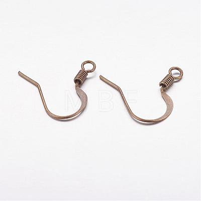 Brass French Earring Hooks KK-Q370-AB-1