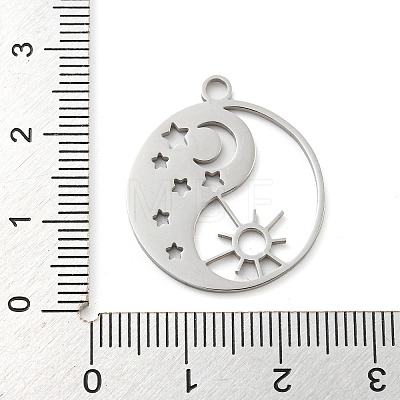 Non-Tarnish 304 Stainless Steel Pendants STAS-B056-26P-02-1