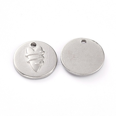 Non-Tarnish 304 Stainless Steel Pendants STAS-G242-17P-1