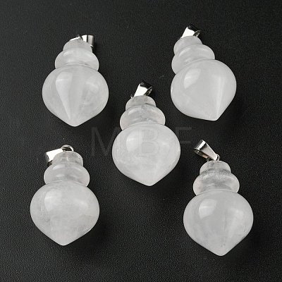 Natural Quartz Crystal Pendants G-G998-C09-1