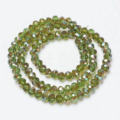 Electroplate Glass Beads Strands EGLA-A034-T4mm-J05-1