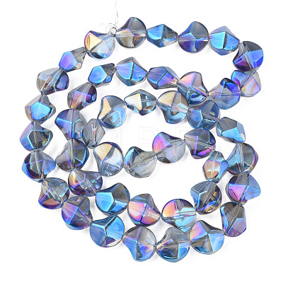 Electroplate Glass Beads Strands EGLA-N008-019-A01-1