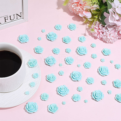 70Pcs 7 Styles Plastic Cabochons KY-DR0001-03A-1