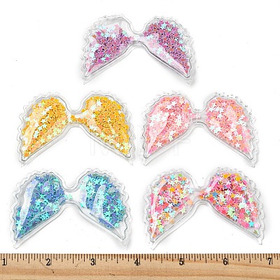 12Pcs 6 Colors PVC with Resin Accessories RESI-CJ0001-174-1