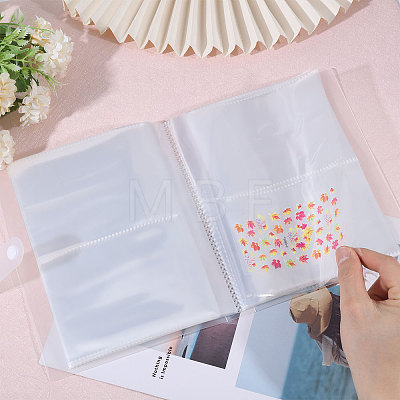 5 Inch 2 Grids Transparent PP Plastic Photocard Storage Albums AJEW-WH0419-72D-1