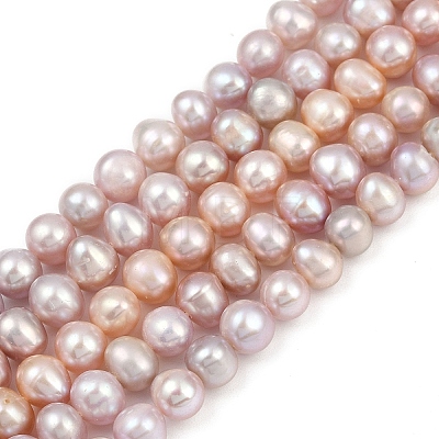 Natural Cultured Freshwater Pearl Beads Strands PEAR-I007-07X-03E-1