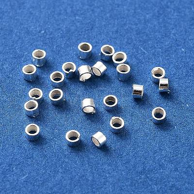 925 Sterling Silver Spacer Tube Beads STER-Z006-01A-S-1