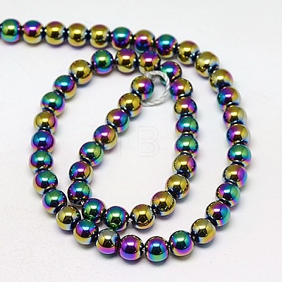 Electroplate Non-magnetic Synthetic Hematite Beads Strands G-J169A-2mm-05-1