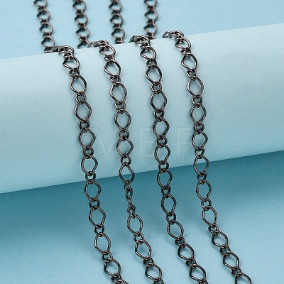 Iron Handmade Chains Figaro Chains Mother-Son Chains CHSM003Y-B-1