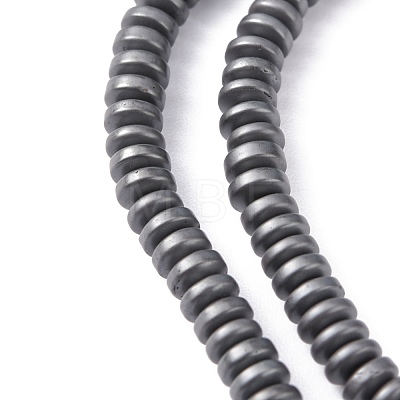 Matte Style Electroplate Non-magnetic Synthetic Hematite Beads Strands G-M007-77-1