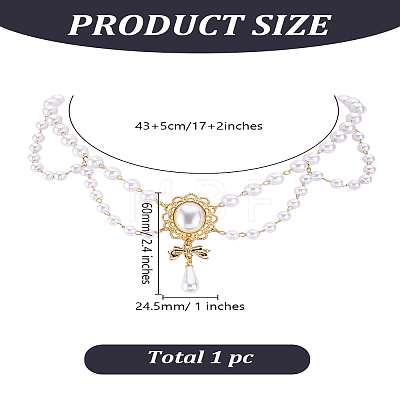 1Pc Flower Alloy Pendant Necklaces NJEW-LP0001-54-1
