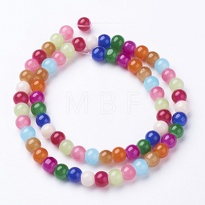 Glass Beads Strands GLAA-D085-6mm-1