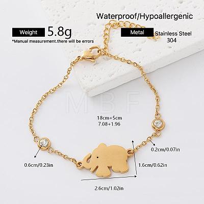 Adjustable 304 Stainless Steel Link Bracelets JX7075-3-1