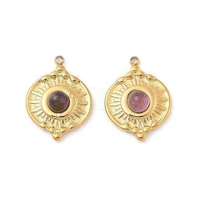 Natural Amethyst Pendants STAS-F312-15G-02-1