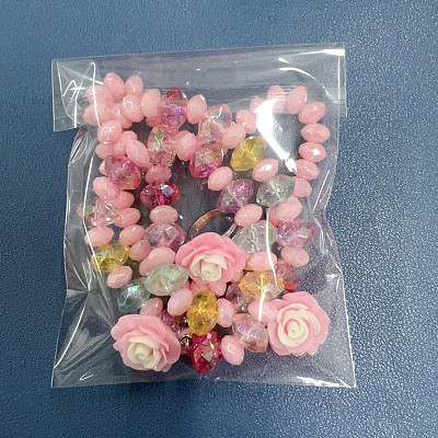 Resin & Glass Bead Pendant Necklaces & Charm Bracelets & Rings Sets FS-WGCCE83-01-1