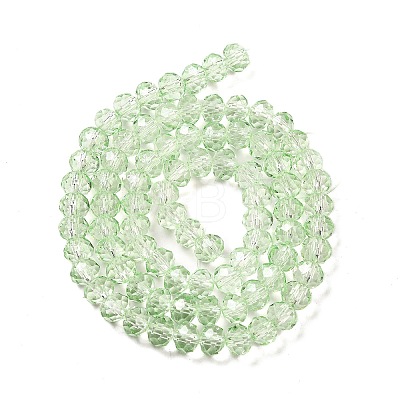 Transparent Baking Paint Glass Beads Strands DGLA-A034-T6mm-D10-1