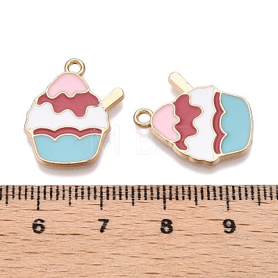 Rack Plating Alloy Enamel Pendants ENAM-N056-347A-1