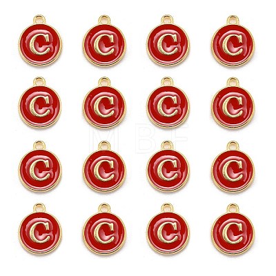 Golden Plated Alloy Enamel Charms LS-ENAM-S118-03C-1