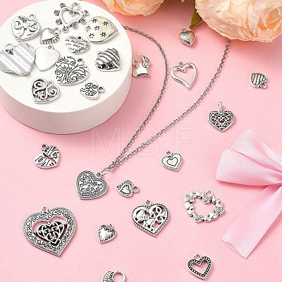 30Pcs 30 Styles Tibetan Style Alloy Pendants FIND-YW0004-62-1