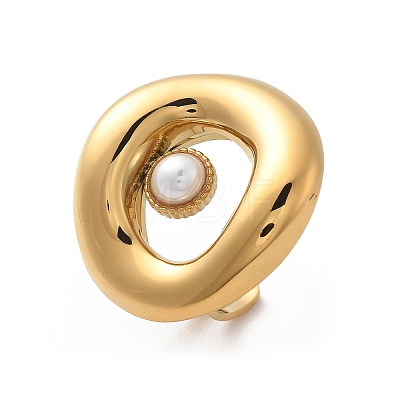 304 Stainless Steel Open Cuff Finger Rings for Women STAS-Z112-13G-1