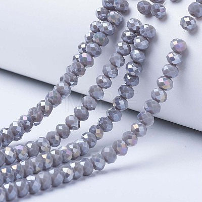 Electroplate Glass Beads Strands LS-EGLA-A034-P4mm-B17-1