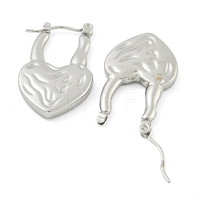 Non-Tarnish 304 Stainless Steel Hoop Earrings for Women EJEW-S227-38P-1