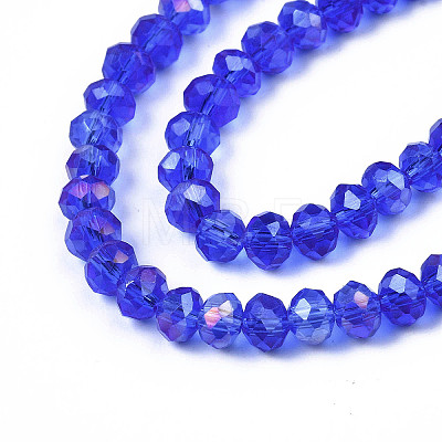 Electroplate Glass Beads Strands LS-EGLA-A034-T1mm-B27-1