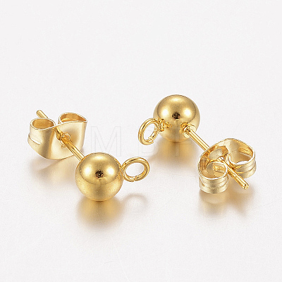 304 Stainless Steel Stud Earring Findings LS-X-STAS-F162-49G-1