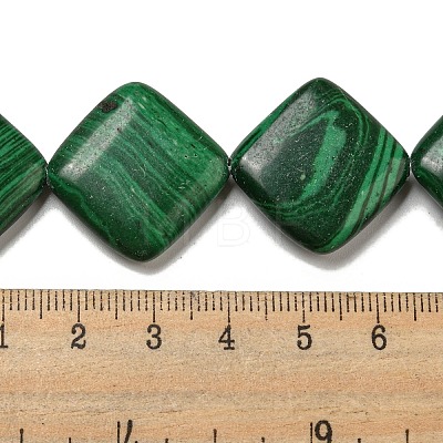 Synthetic Malachite Beads Strands G-B071-B01-01-1