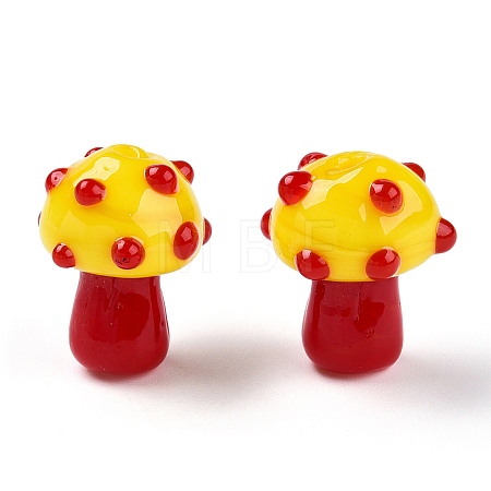 Handmade Lampwork Beads Strands LAMP-N024-09I-1