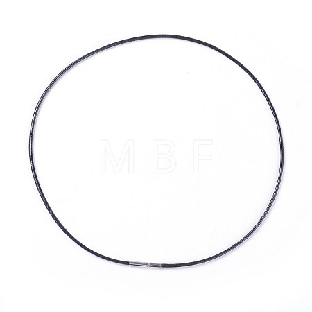 Waxed Polyester Cord Necklace Making MAK-I011-05-A-01-1