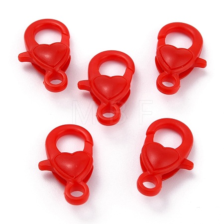 Plastic Lobster Claw Clasps PALLOY-F017-01C-1