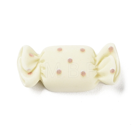 Cartoon Opaque Resin Polka Dot Candy Cabochons RESI-Q218-02D-1