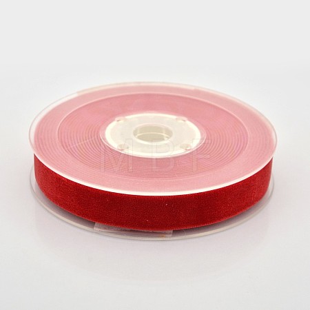 Polyester Velvet Ribbon for Gift Packing and Festival Decoration SRIB-M001-15mm-235-1