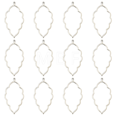 20Pcs Tibetan Style Alloy Open Back Bezel Big Pendants FIND-YW0010-01-1