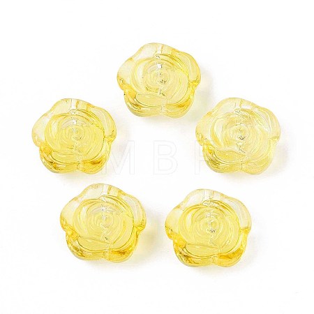 Baking Paint Transparent Glass Beads DGLA-N018-01J-1
