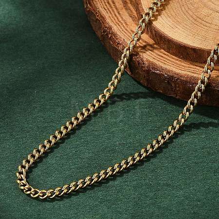 Ion Plating(IP) 304 Stainless Steel Necklace LS-STAS-J023-03G-1