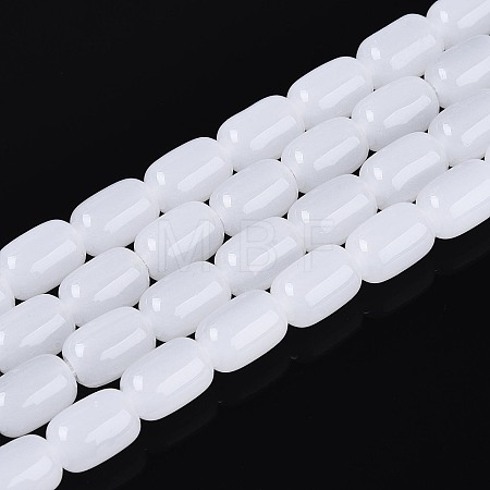 Imitation Jade Glass Beads Strands GLAA-T028-14J-A01-1