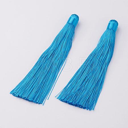 Nylon Tassels Big Pendant Decorations HJEW-G010-B04-1