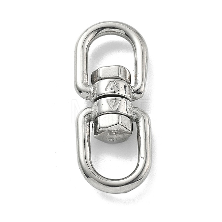 304 Stainless Steel Double Eye Swivel Clasps STAS-B082-06P-1